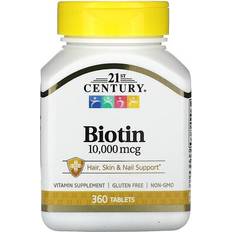 Vitamins & Supplements 21st Century Biotin, 10,000 mcg, 360