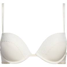Calvin Klein Plunge Push-Up Bra - Flirty White