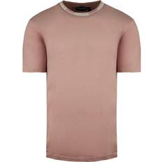 Nicce Crew Neck Short Sleeve Pink Mens Eto Plain T-Shirt 211 09 08 0339 Cotton