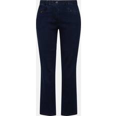 Damen - Wolle Jeans Ulla Popken Stora storlekar Jeans Mony med avsmalnande ben, Dam, blå 104, Bomull/Polyester/Viskos