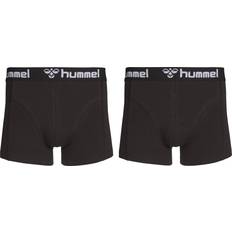 Hummel Men's Underwear Hummel herren hmlmars 2pack boxershorts schwarz/schwarz boxer unterhose shorts Schwarz