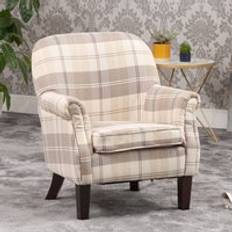 Yellow Armchairs Artemis Home Candia 65Cm Chequered Armchair