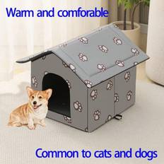 Shein 1 PC Waterproof Cat Nest Cat House Outdoor Warm Cat Nest Detachable Cat Tent Seasons Universal,Outdoor