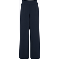 Ichi Ihkate Sus Long Wide Trousers - Bleu