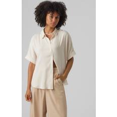 Bleu - Femme Chemises Vero Moda Blouse Oversize Femme Katrine - Blanc