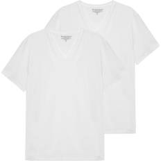 Bread & Boxers Överdelar Bread & Boxers T-shirt v-neck 2-pack white