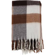 Textiles Divante Paxton Check Blankets Brown