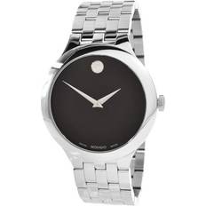 Movado Unisex Wrist Watches Movado 0607415 Veturi Black Silver Tone Case