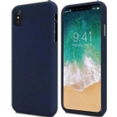 Soft Feeling Jelly kompatibel med iPhone 13 fodral, mjuka rika färger reptåligt mobilskal med allsidigt skydd, tunn TPU-baksida, skyddsfodral midnattsblå