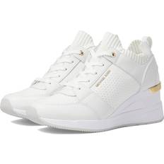 Shoes Michael Kors Georgie Knit Trainer Optic White Women's Shoes White