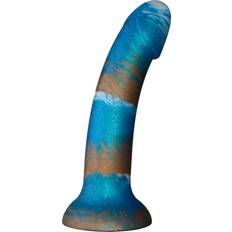 Sexleksaker Baseks Kopparblå Silikondildo 18 cm Blue Blue