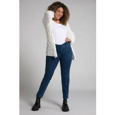 Ull Jeans Ulla Popken Vendbare jeans Sammy, stjerne/ensfarget, smalt 5-lommers snitt