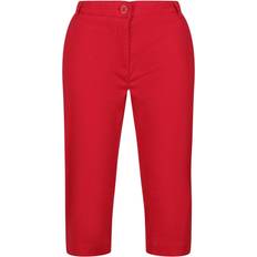 Red Trousers Regatta 14 UK, Miami Red Womens/Ladies Bayla Cropped Trousers