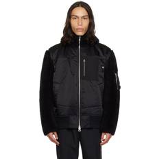 Shearling Clothing Sacai Jacket SACAI Men colour Black Black