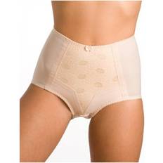 5XL Shapewear & Under Garments Camille Two Pack Lace Control Shapewear Briefs Beige