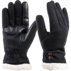 Microfiber Gloves & Mittens Isotoner Womens Recycled Microsuede Glove with SmartDri Technology