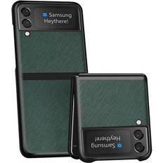 MTP Products Textured Samsung Galaxy Z Flip3 5G Hybrid Cover Grøn