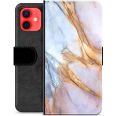 Iphone 12 mini flip cover MTP Products iPhone 12 mini Premium Flip Cover med Pung Elegant Marmor