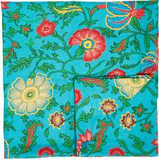 Turkoois Doeken & Textiel La DoubleJ 'dragon Flower' Tablecloth Turquoise