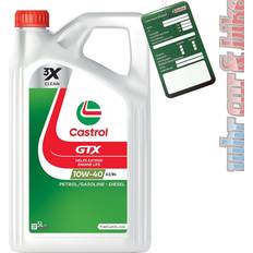 Castrol 5w40 Moottoriöljyt Castrol GTX 10W-40 5L Moottoriöljy