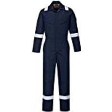 Work Clothes Portwest Bizflame Plus Women&apos;s Coverall 350g FR51 Navy Colour: