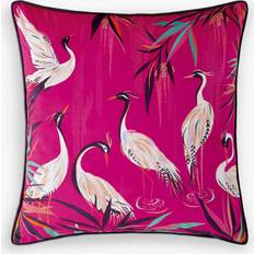 Sara Miller Heron Feather Cushion Pink