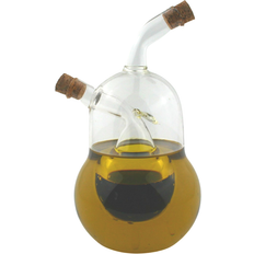 Dispensadores de Aceite y Vinagre Home Set Aceitera Vinagrera 12 x 10 x 18.6 cm Transparente Corcho 540 ml Vidrio de Borosilicato Dispensador de Aceite y Vinagre