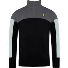 Black - Golf Jumpers Lyle & Scott Moffat Golf Mens True Black Sweater Wool