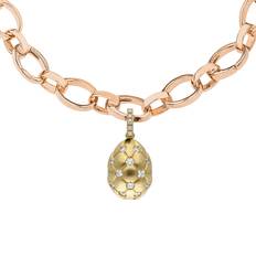 Donna - Oro Ciondoli e Pendenti Faberge Treillage 18ct Yellow Gold 0.78ct Diamond Egg Charm Exclusive Edition Yellow Gold