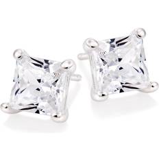 Men - Transparent Earrings Beaverbrooks Beaverbrooks Men's Cubic Zirconia Stud Earrings, 6mm