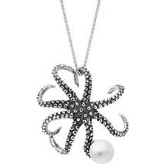 Jewellery C. W. Sellors 9ct White Gold Freshwater Pearl Bead Octopus Necklace Gold