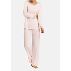 Rosa Schlafanzüge Hanro Damen, Pyjama, Moments Schlafanzug, Rosa