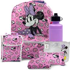Fast Forward Minnie Mouse Backpack Lunch Box 16 Inch - 6-Piece Set