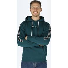 Hettegensere - Turkise Champion Legacy Hooded Sweatshirt, Deep Teal, S, Hoodies