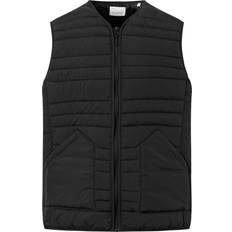 Knowledge Cotton Apparel Ytterkläder Knowledge Cotton Apparel KnowledgeCotton Apparel Men's Go Anywear Quilted Padded Zip Vest, XXL, Black Jet