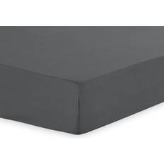 my home Polycotton Deep Fitted Sheet Black