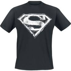DC Comics Superman T-shirt Smudge Logo för Herr svart