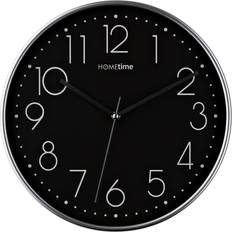 Hometime Round Silver Hands Wall Clock