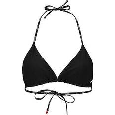 Polyamid Bikinis HUGO Damen Pure_Triangle Bikini_TOPTRIANGLE, Black1