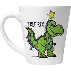 Céramique Tasses à espresso Grindstore Tree Rex Latte Mug - Blanc Tasse à espresso