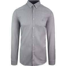 Lacoste Grey Shirts Lacoste Slim Fit Oxford Mens Grey Woven Shirt Cotton