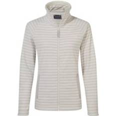 Clothing Craghoppers Womens/ladies Ella Striped Fleece Jacket lunar Grey