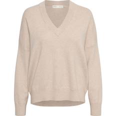 InWear Sweatere InWear Trøje FosterIW V-neck Beige