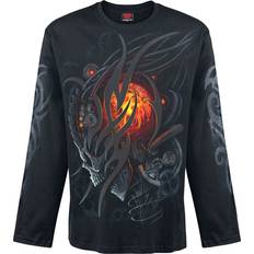 Spiral Steampunk Skull Long-sleeve black