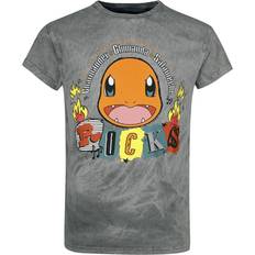 Pokémon T-shirt Anime av Glumanda Rocks Herr grå