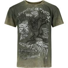 Looney Tunes T-shirt Anime av Tasmanian Devil Herr grön