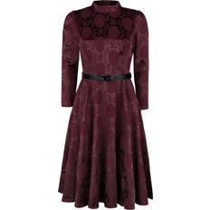 H&R London Chevron Red Swing Dress Medium-length dress dark red