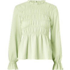 Skinn Bluser Vero Moda Bluse vmMekka L/S Smock Top Wvn Grønn