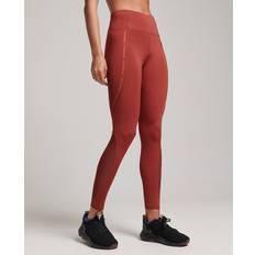 Superdry Collants Superdry Damen Sport Lange Active Mesh Leggings Braun Größe: Braun