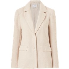 Beige - Mujer Blazers Vila Emmi Single Breasted Boucle Blazer in Soft Cream